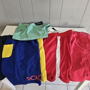 Boys polo shorts 6) pairs)size 10/12 and 14/16 new